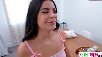 Bratty stepsis did not like halloween at all but stepbro changed her mind