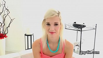 Ideal sweetie sucks penis in pov and gets tight muff screwed