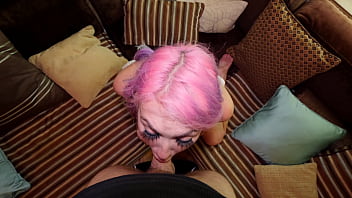 Madison blaze delightfully fills her mouth with cum