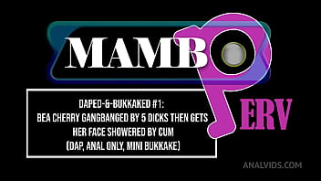 Daped & bukkaked #1 bea cherry gangbanged by 5 dicks then gets her face showered by cum dap anal only mini bukkak