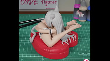 3d render turntable of neko autocunnlingus