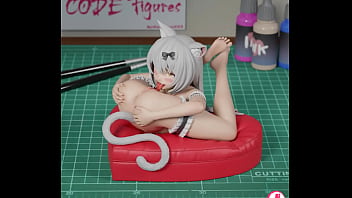 3d Render Turntable Of Neko Autocunnlingus thumbnail