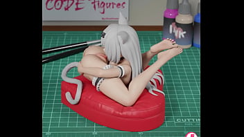 3d render turntable of neko autocunnlingus