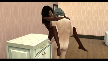 Old white man and ebony sex
