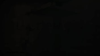 Sexy chic brunette took a shower