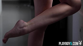 Ukrainian Playboy Model With An Amazing Tight Body Strips Off Lingerie thumbnail