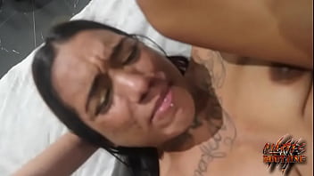 Three lovely brazilian babes and one big black cock in dem holes