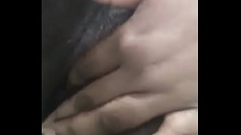 Black sexy girl playing with her pussy