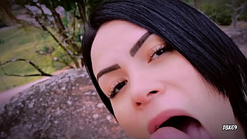 Asmr blowjob pov cum in mouth my slut stepsister