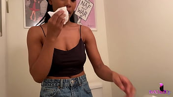 Getting steamy in the bathroom sultry jenna foxx pleasures herself