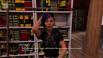 Meeting hot claire in the library