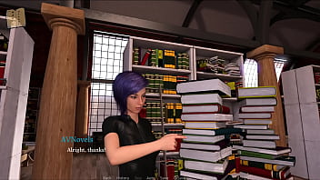 Meeting hot claire in the library