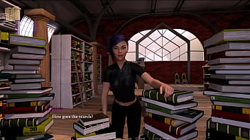 Meeting hot claire in the library