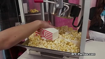 Surprise 4some with slutty waitresses