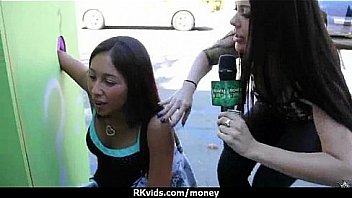 Desperate teen naked in public and fucks to pay rent 19