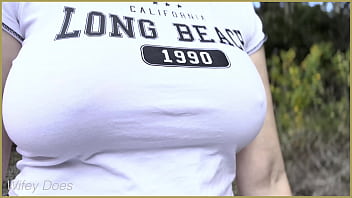 Milf braless tease Milf braless tease