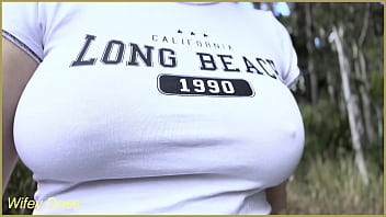 Milf braless tease Milf braless tease