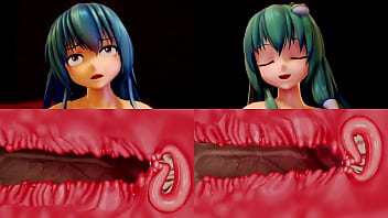 東方 早苗 天子 mmd セックス 中出し