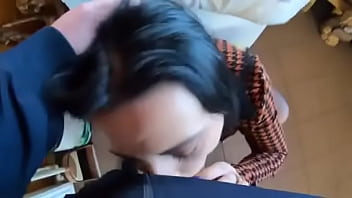 I can hardly wait to kiss with my impotent husband after i suck the dick and i am full of cum