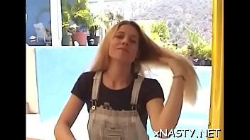 Gorgeous Young Blonde Maid Camille Gets Screwed Hardcore thumbnail