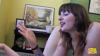 Sexy lesbians fuck in library