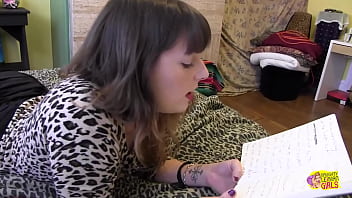 Sexy lesbians fuck in library