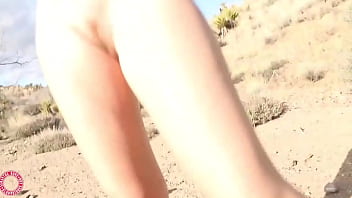 Desirable blonde samantha rone poses & spreads her ass outsides