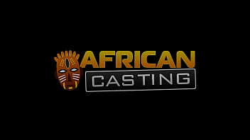 Cute ebony wannabe model drilled hard in lingerie during fake audition