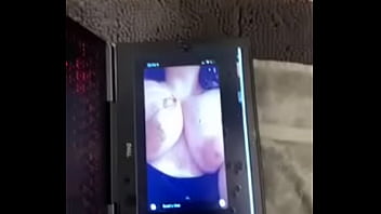 Loads of cum shot over big white tits
