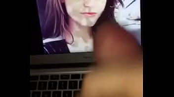 Tributed by huge dick spraying a lot of seed on her face