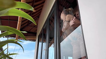 I recorded a hot babe in fishnets