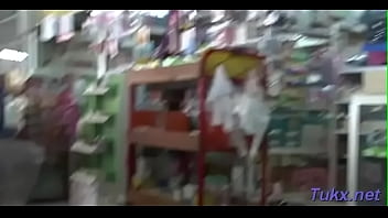 Cheerful cutie blowing tool well