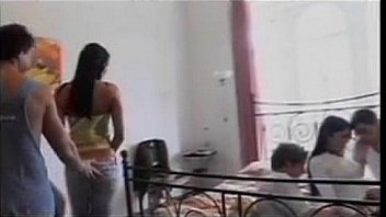 Threedickstwohotchicksinasteamyorgy