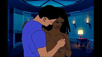 White man and ebony woman in porn animation 1 White man and ebony woman in porn animation 1