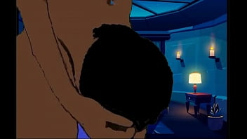 White man and ebony woman in porn animation 1