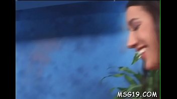 Sexy babe worships large dick