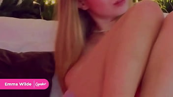 Camster emma wilde gorgeous blonde with dick sucking lips teases her holes