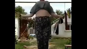 Bouncing boobs stunning workout in home ground