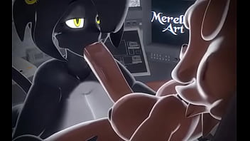 Noire sucking fredin's futa cock