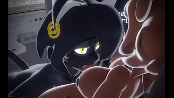 Noire sucking fredin's futa cock