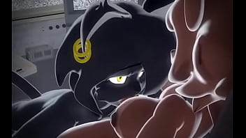 Noire sucking fredin's futa cock