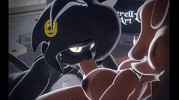 Noire sucking fredin's futa cock