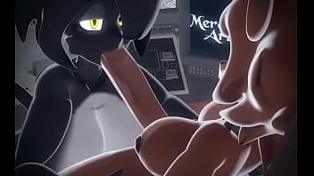 Noire sucking fredin's futa cock Noire sucking fredin's futa cock