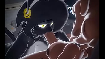 Noire sucking fredin's futa cock