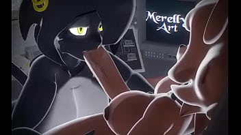 Noire sucking fredin's futa cock