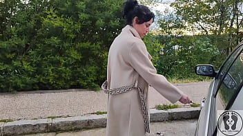 Frustrated woman desperation car problems pe dal pump fetish