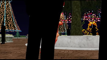 Kancolle ship bismarck dancing in public to celebrate christmas