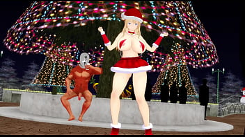 Kancolle Ship Bismarck Dancing In Public To Celebrate Christmas thumbnail