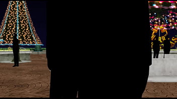 Kancolle ship bismarck dancing in public to celebrate christmas