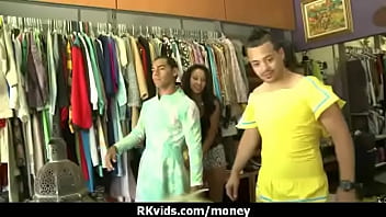 Sexy wild chick gets paid to fuck 14